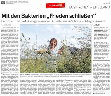 Artikel Kölnische Rundschau v. 29. September 2011